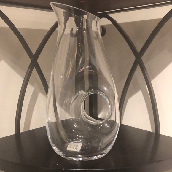 NWT Lenox glass pierced pitcher - Picture 2 of 4